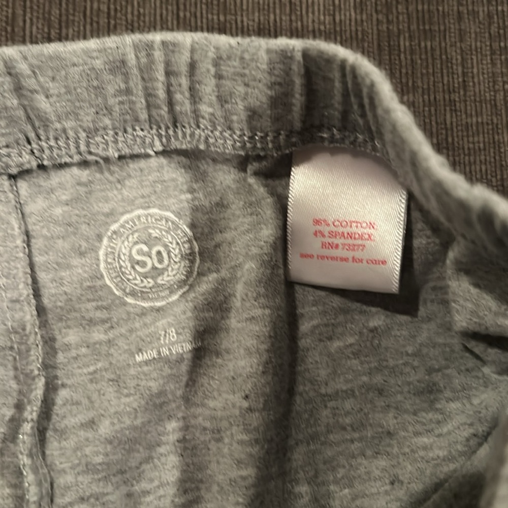 5/$20 Girls Sparkling Cotton Biker shorts 7/8 - Picture 3 of 3